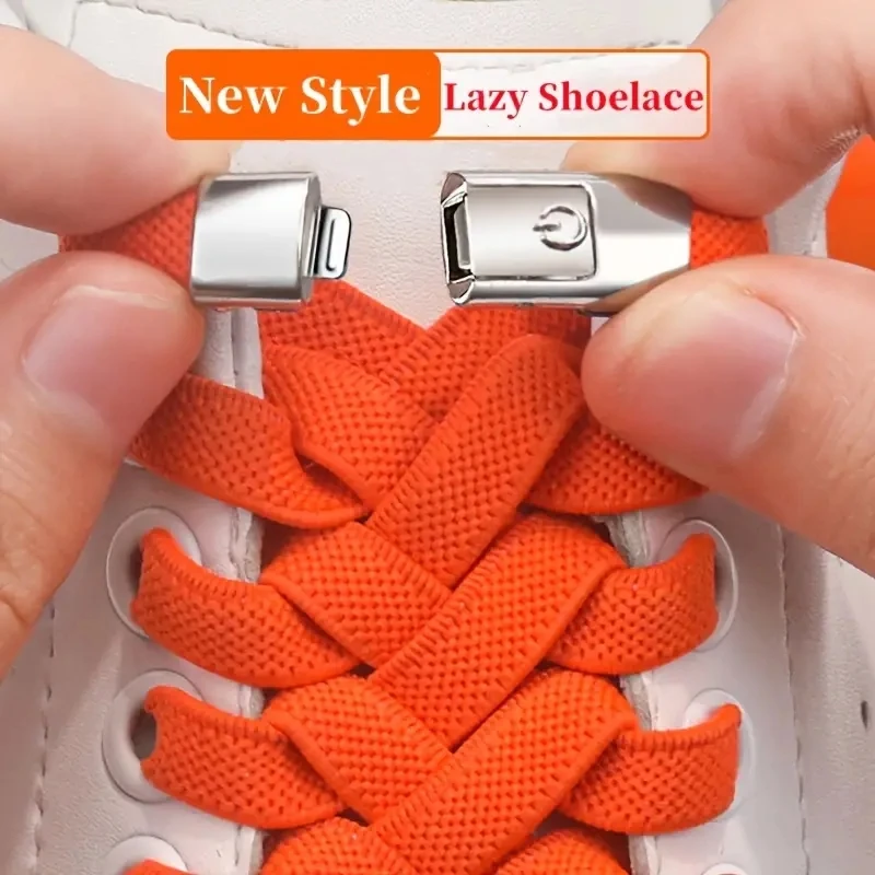 New style lazy person Free of charge lightweight press buckle elastic TIE-free shoelaces