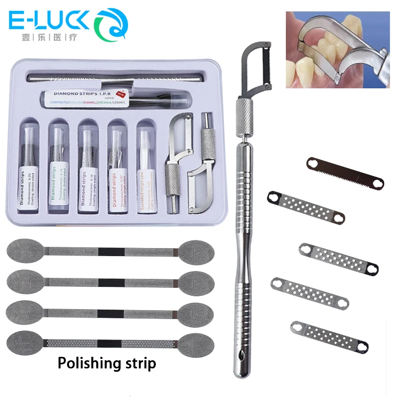1 set Dental Orthodontic Interproximal Enamel Reduction Automatic Strip Interproximal Enamel Reduction Handle IPR