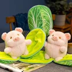 Plush toy creative cabbage pig pillow cushion cute creative cartoon pillow simulation plush doll plush pig Kawaii toy gift