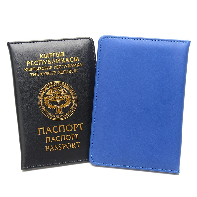 حافظة من البولي يوريثان لغطاء جواز السفر لجوازات السفر ومحفظة سفر عصرية مع فتحة لبطاقة SIM وواقي جواز السفر