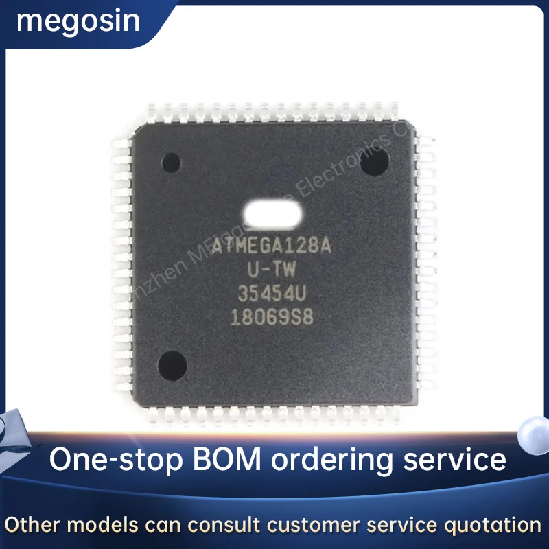 1pcs/lot ATMEGA128A-AU ATMEGA128A QFP64 Microcontroller chips