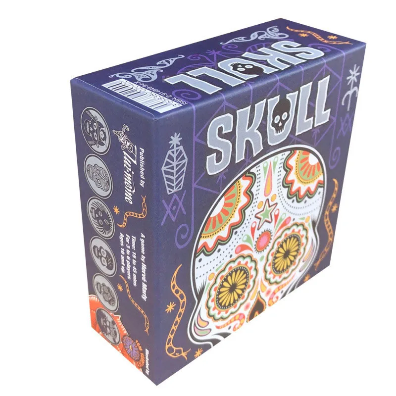 Flower Skull King - Skull King full English family friends gathering Mosaic board game card game azul