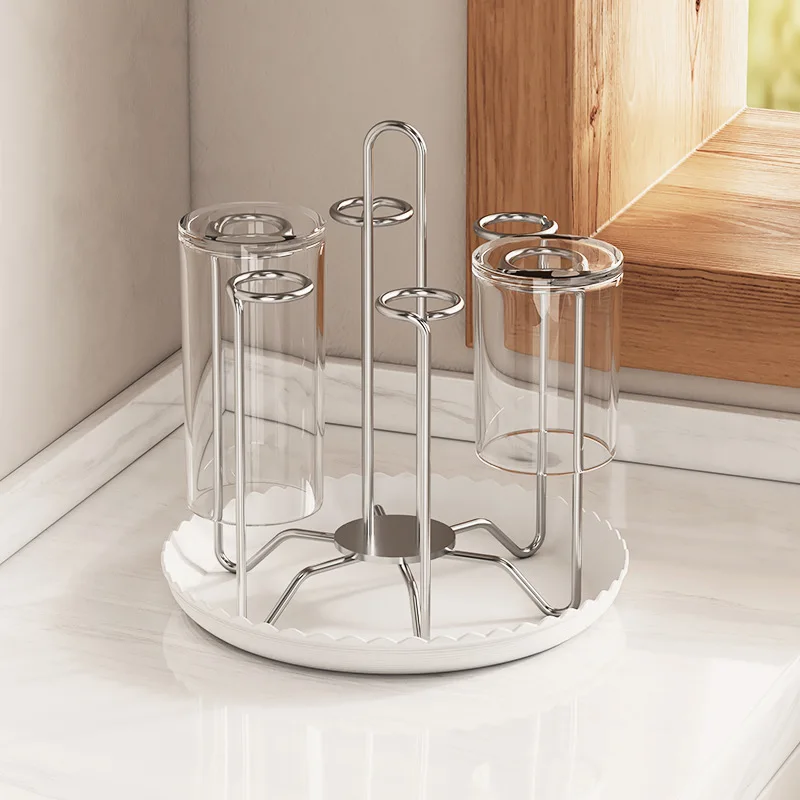 

Home Kitchen Supply Cup Drying Rack Bottle Drainer Rack Coffee Tea Cup Storage Holder for Water Mug Draining Drying Organizer