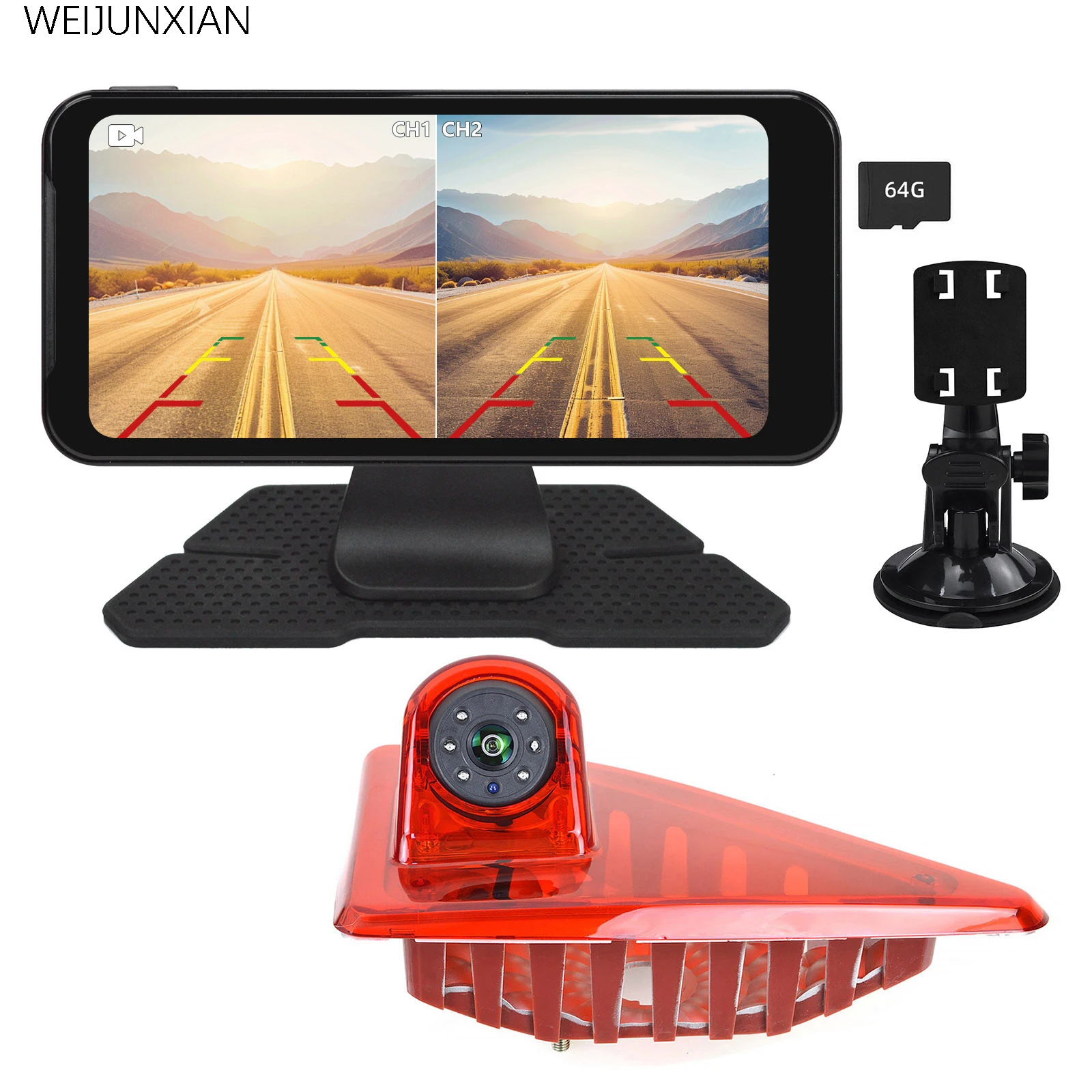 

Car camera with recording function, dual-screen display kit, suitable for Renault Master/Nissan NV400/Optima Mawanuo.2010-2016