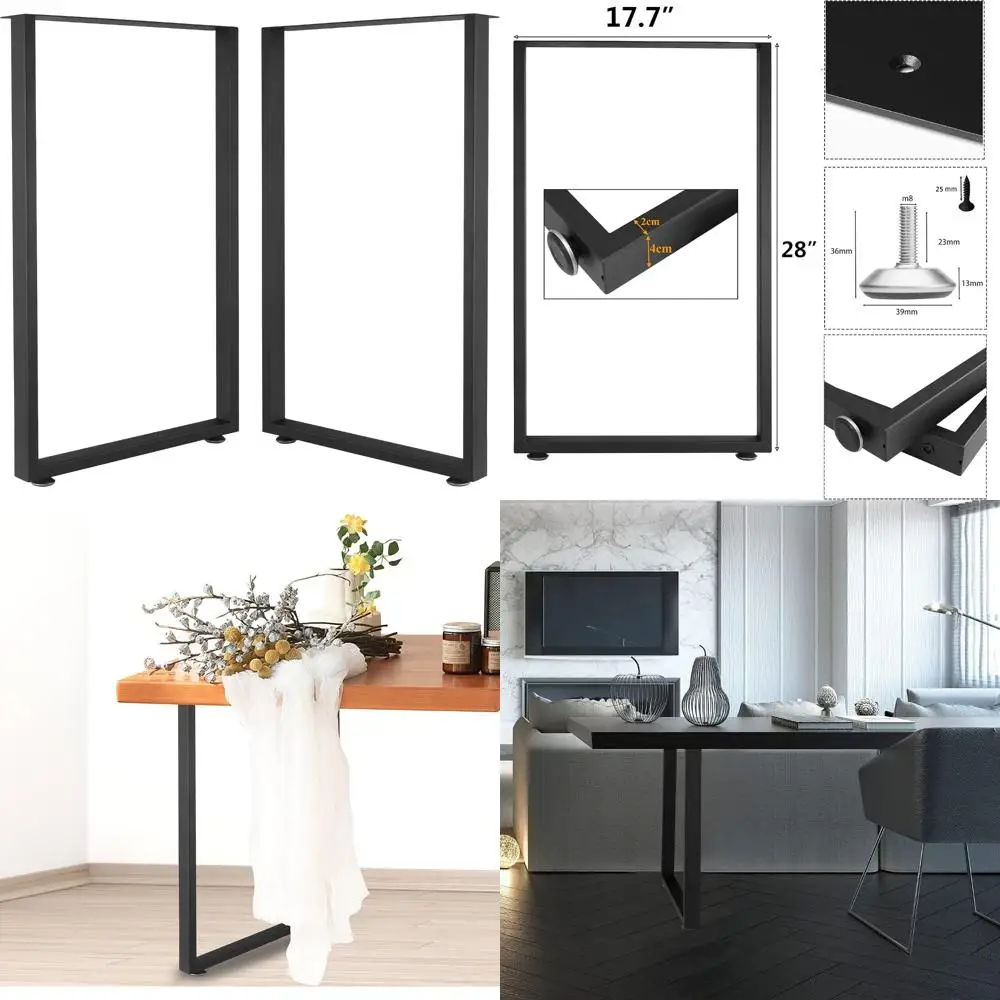 

Сверхмощные металлические ножки стола с квадратной трубкой, железные мебельные ножки своими руками для столовой, журнальные столики, компьютерные столы, верстаки