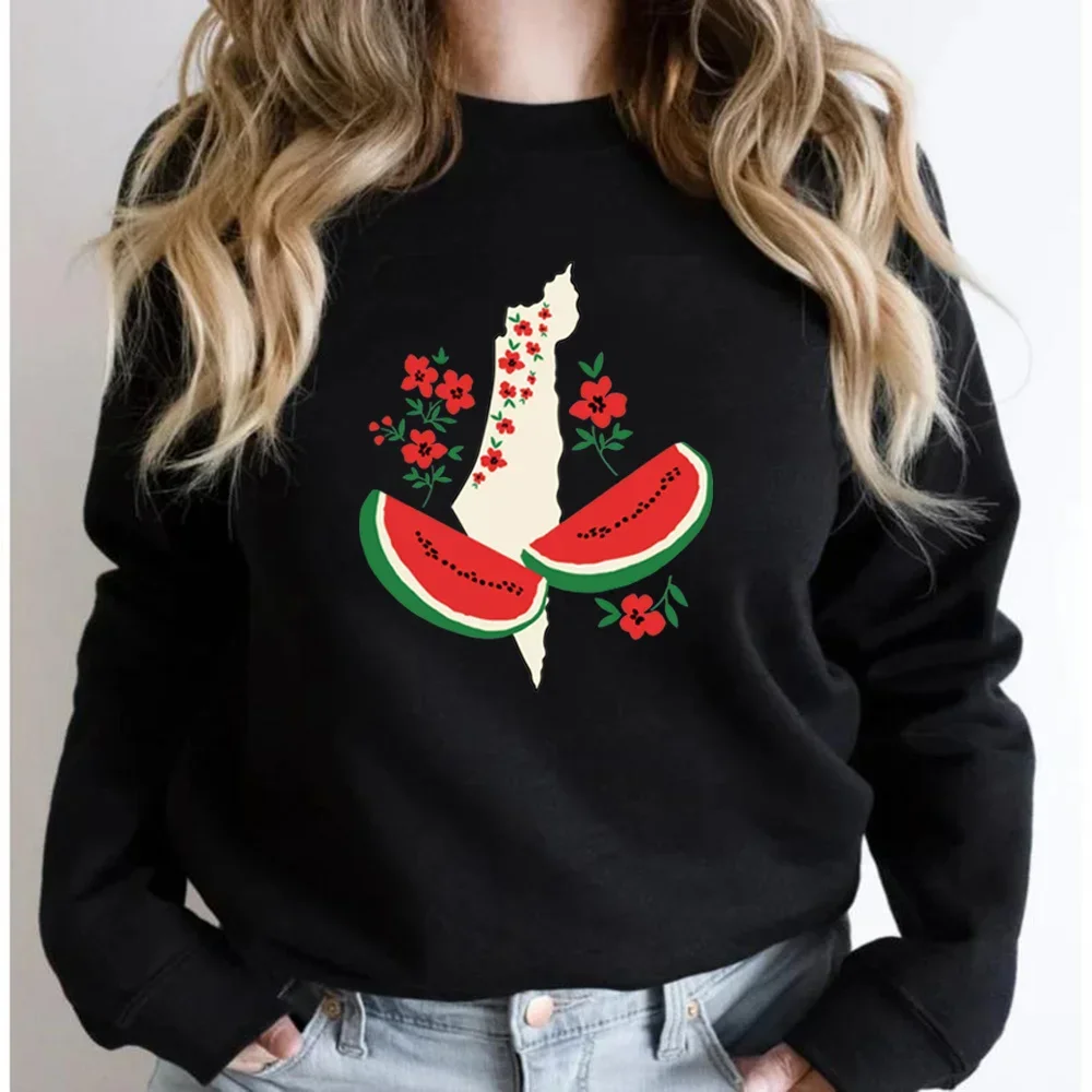 This Is Not A Watermelon Sweatshirts Funny Watermelon Women Sweatshirt Long Sleeve Graphic Hoodies High Street Fashion Clothing