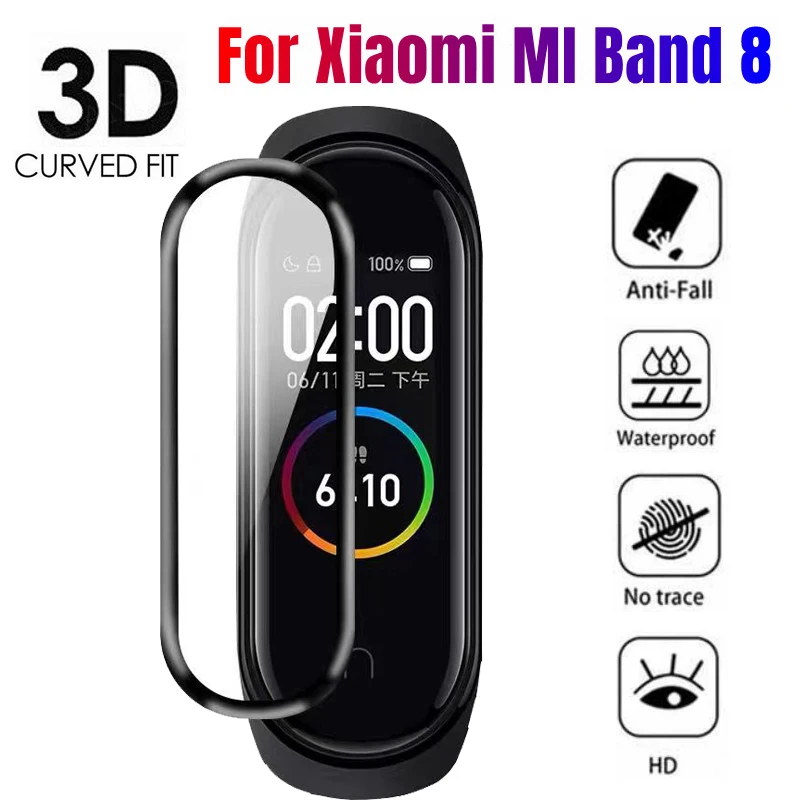 

3D изогнутая защитная пленка на весь экран для Xiaomi Mi Band 8 7 Pro 6 5 4, защитная пленка, не стекло для MiBand8 Mi Band8