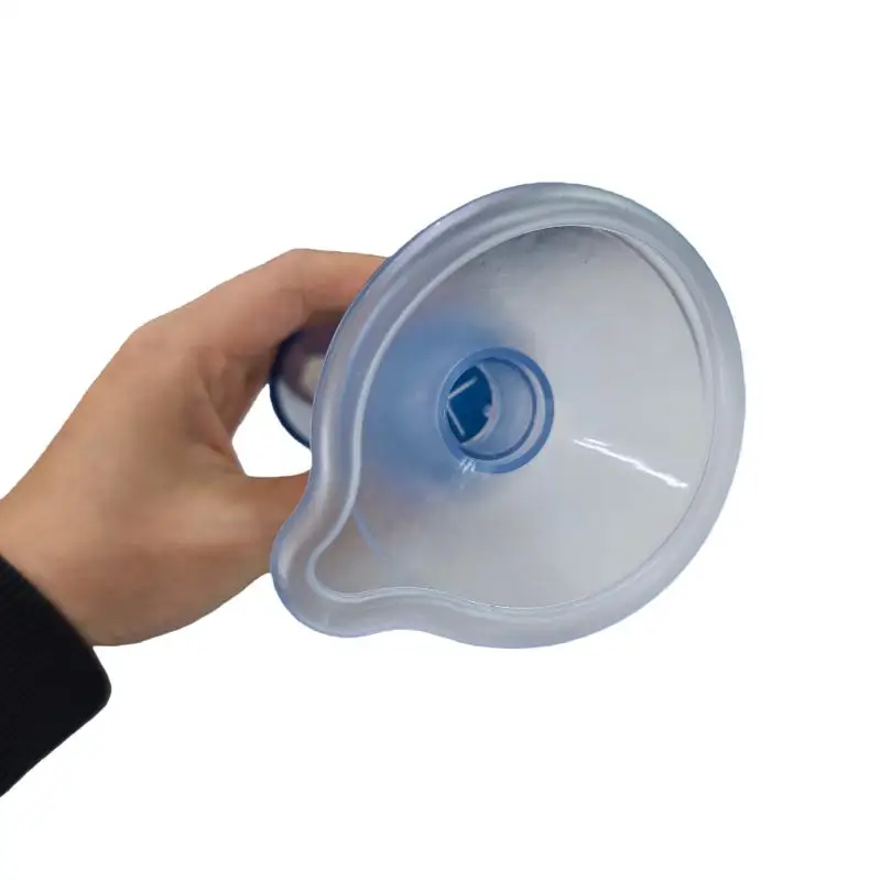 1 Zestaw Ręczny Plastikowy Silikonowy Nebulizator do Inhalacji dla Zwierząt Domowych (Koty, Psy) z Komorą Aerosolową, Przejściówką i Pomocniczą Pompką Inhalacyjną