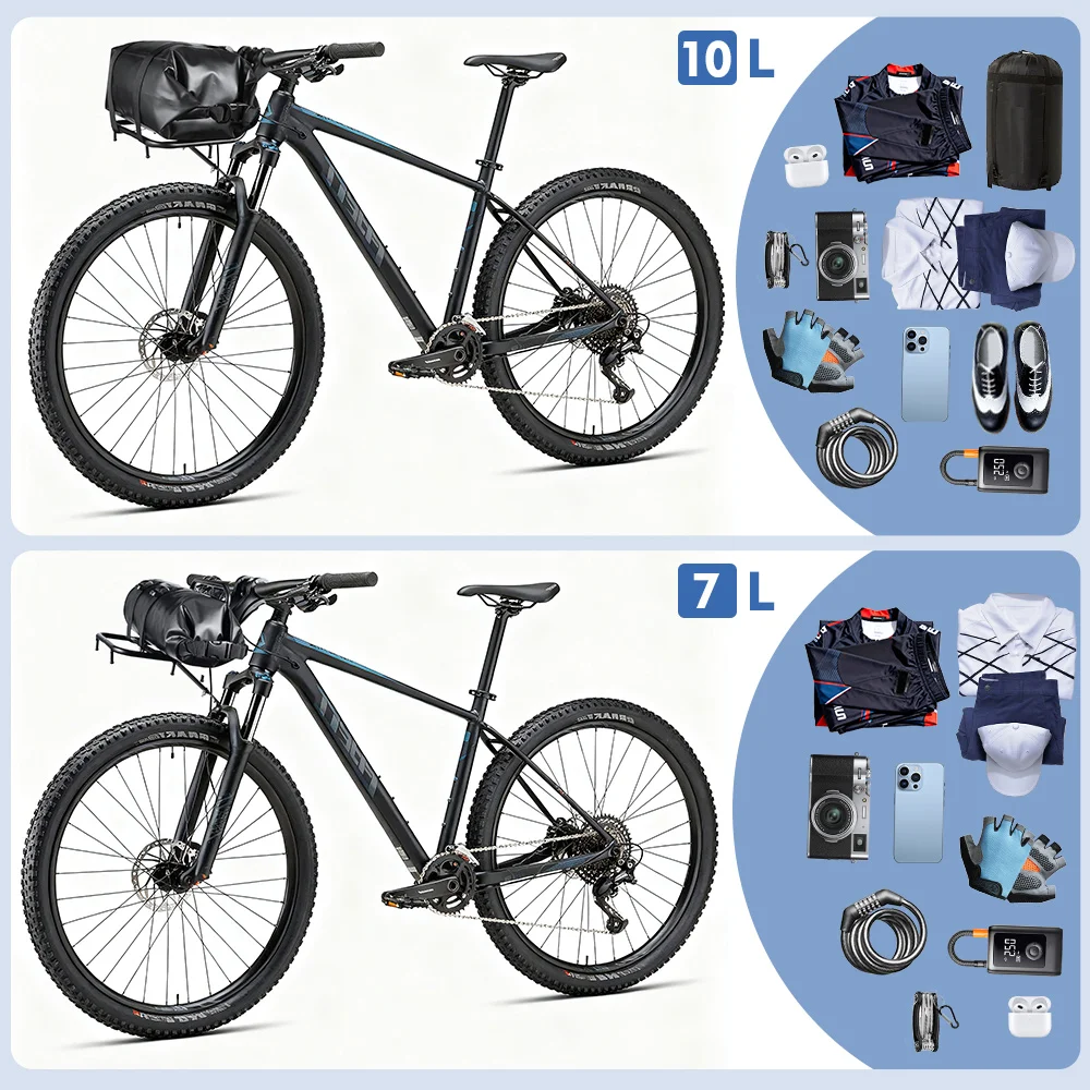 NEWBOLER 10л сумка для велосипеда из алюминиевого сплава MTB велосипедная передняя стойка корзины сумка полка для багажа аксессуары для велосипеда 15 кг грузоподъемность