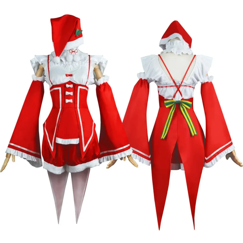 qq 123 أنيمي رام ريم والشعر المستعار إعادة: الحياة في عالم مختلف من الصفر عيد الميلاد زي ملابس الهالوين التأثيرية