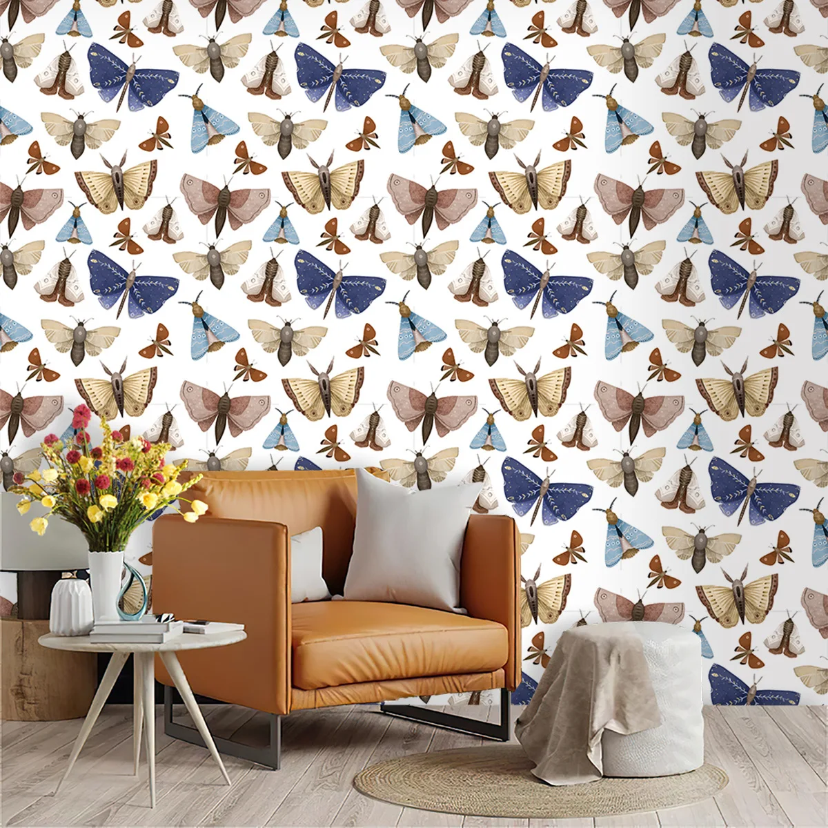 Colored Butterflies Wallpaper Pastrol Insect Peel and Stick Wallpapers for Bedroom Walls Cabinets Contact Paper Self Adhesive