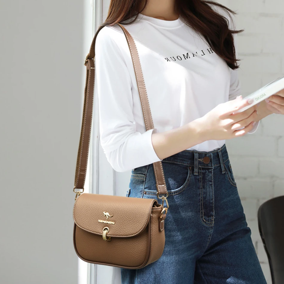 Luxury Designer High Quality Leather Shoulder Crossbody Bags for Women Fashion Classic Ladies Shopping Bag Messenger Bag Handbag