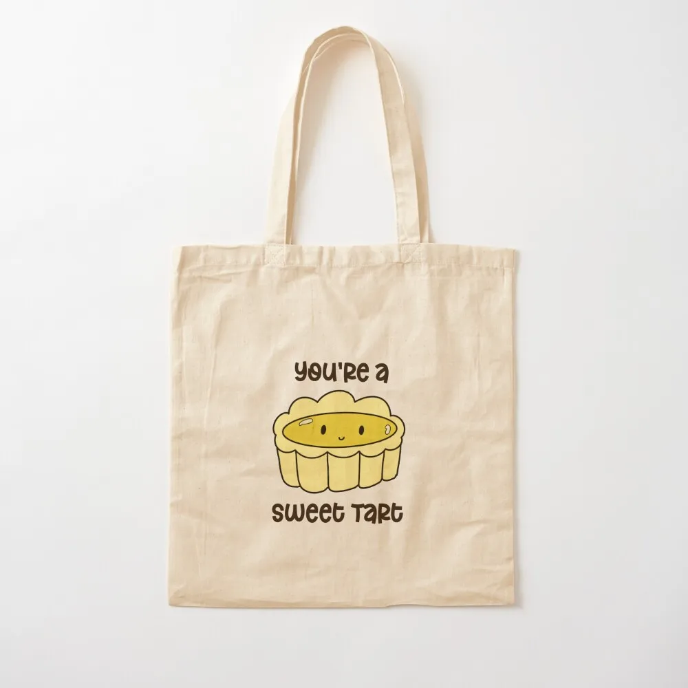 You’re a Sweet Tart Egg Tart Tote Bag Gift bags supermarket folding bag Handbags Women bags