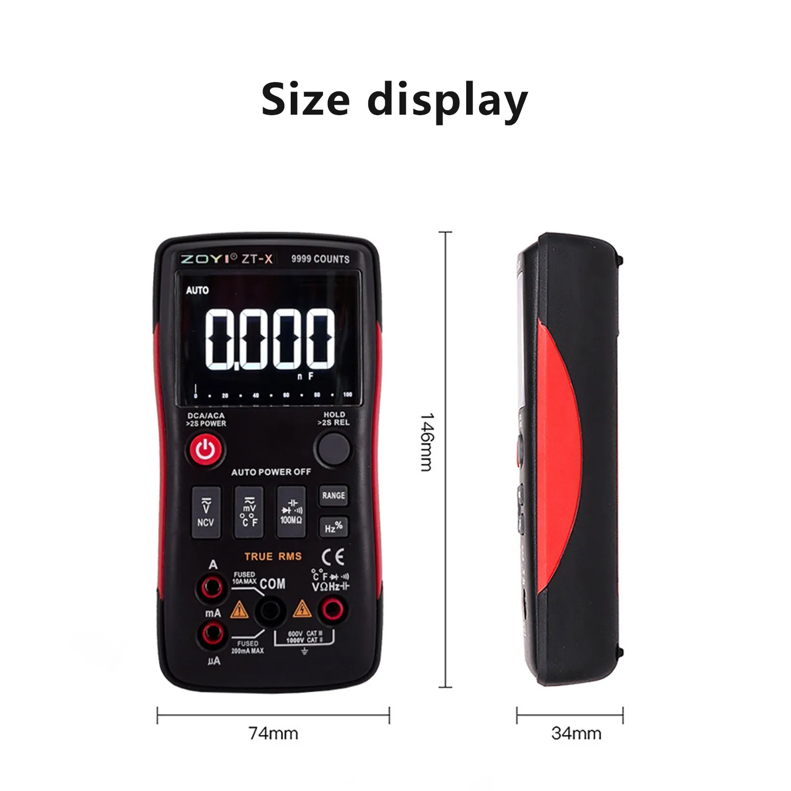 

100 mV-1000 V I48C Digital Multimeter Voltmeter Current Meter AC/DC Voltage Current Pass