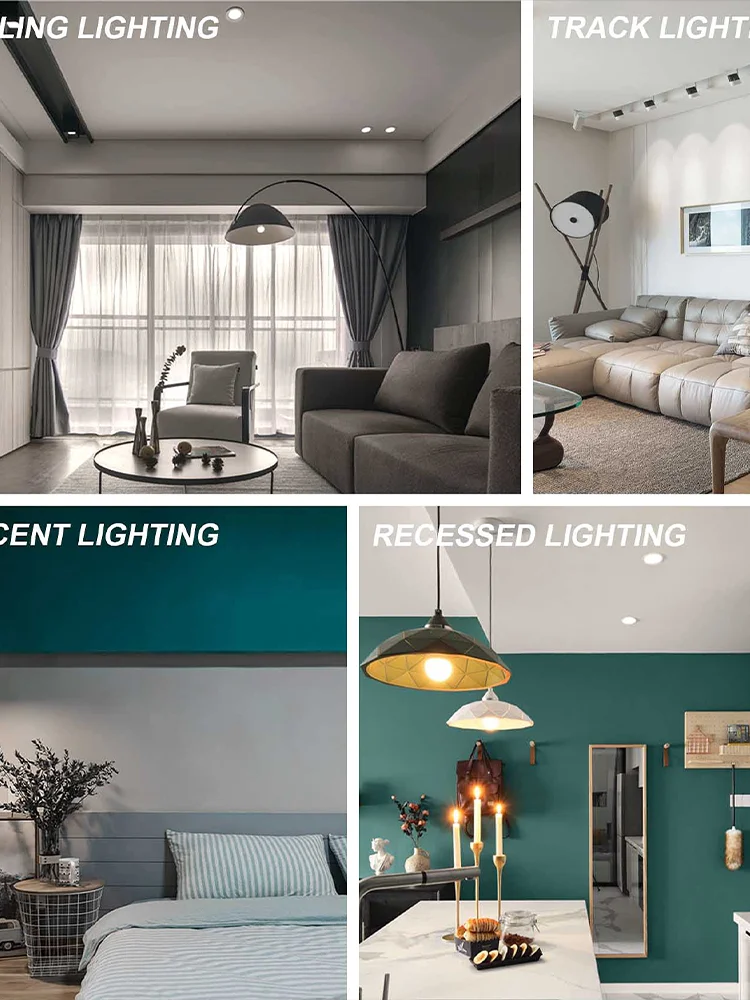 Ampoules LED GU10 AC220V, 8 pièces, blanc chaud neutre, 3W 6W 9W 12W, économie d'énergie, variable, sans scintillement, pour la maison, le salon, le lit