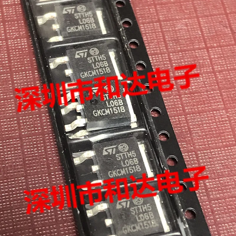 10 Stück original neu STTH5L06B TO-252 600V 5A