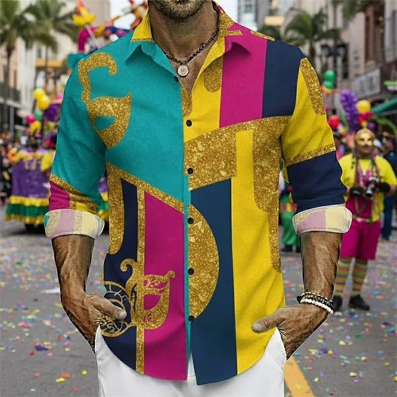 

Новая мужская рубашка с длинными рукавами и рисунком тропических растений с 3D животным принтом, мужская рубашка на пуговицах.