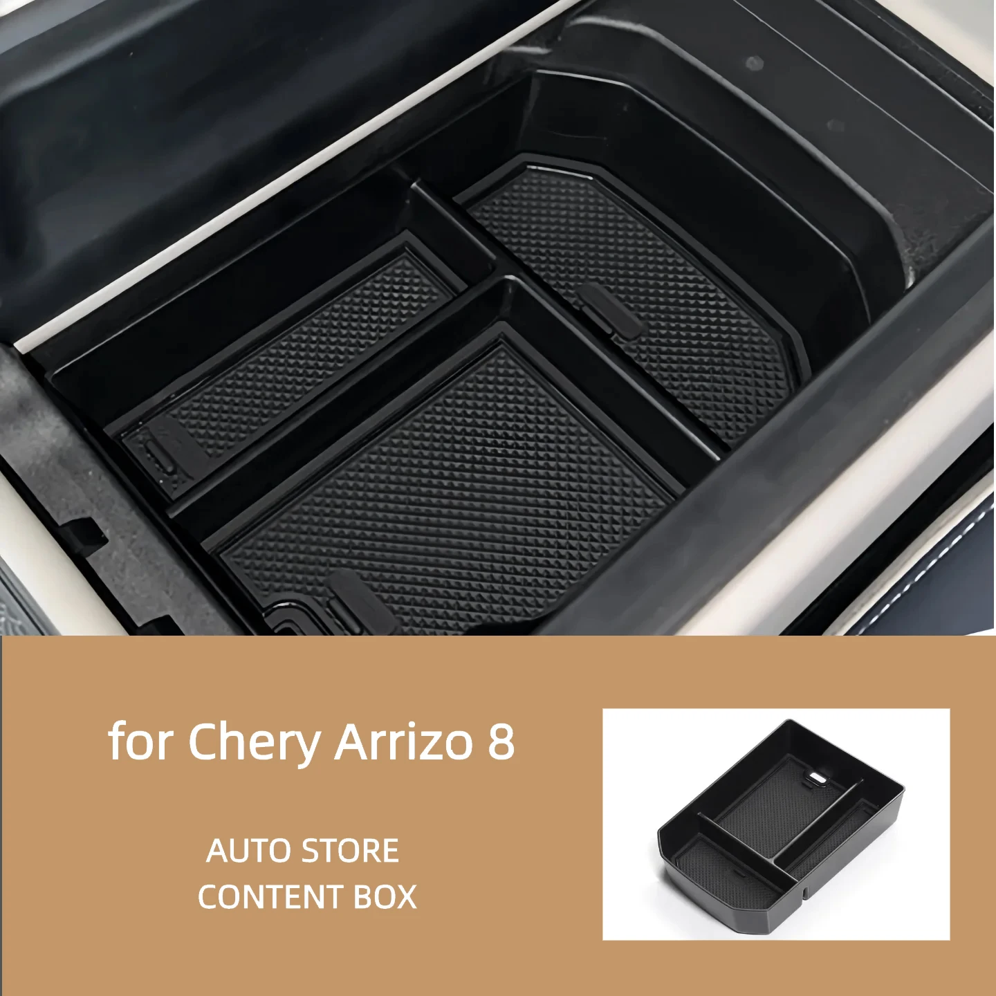 For Chery Arrizo 8 Center Console Storage Box Organizer Accessories Compartment Divider