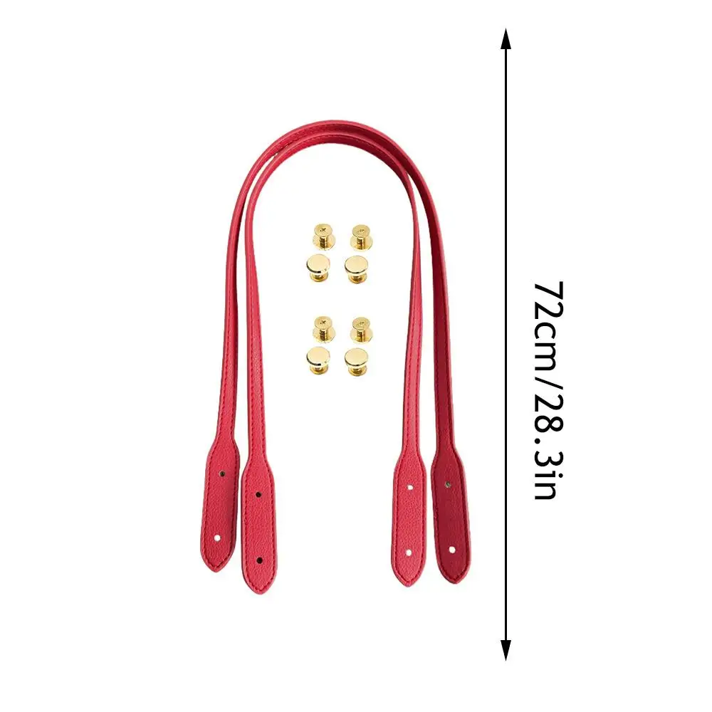 2Pcs 가죽 가방 벨트 레이디 숄더 가방 스트랩 DIY 교체 핸드백 핸들 액세서리 72cm 긴 스트랩   크로스백