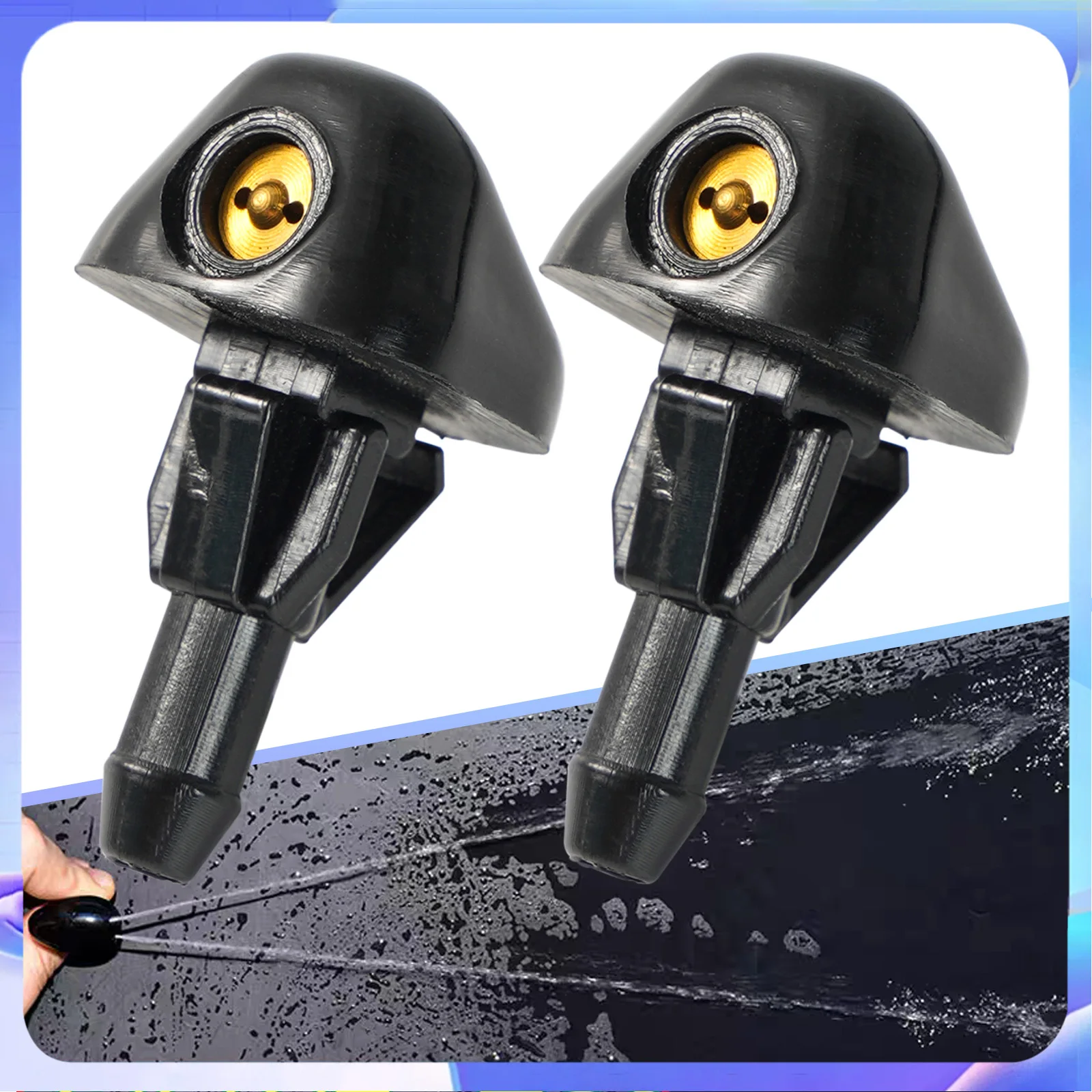 

Erick's Wiper, 2 шт., насадка для омывателя переднего стеклоочистителя, распылитель для Toyota Hilux Mighty X Tiger 4Runner Pickup Tacoma LN106 LN85 LN90