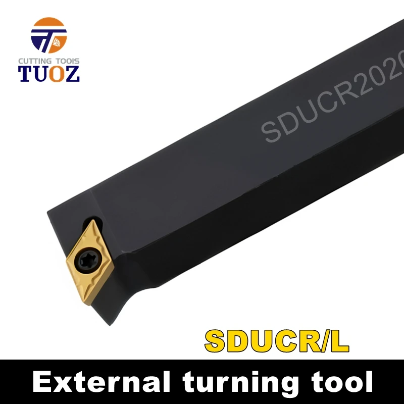 TUOZ SDUCR SDUCL 93 درجة أداة تحول خارجية 1212 1616 2020 2525 حامل باستخدام الحاسب الآلي مخرطة القاطع عرقوب DCMT0702 DCMT11T3 إدراج #1