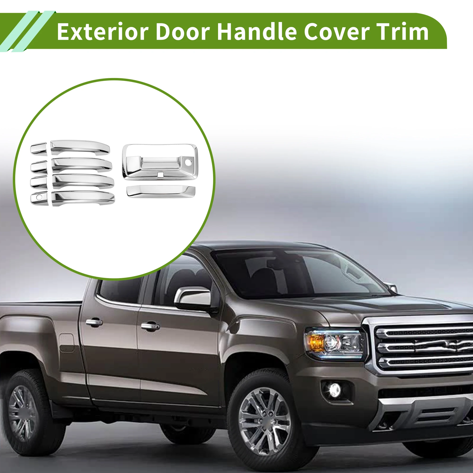 

UXCELL Накладка на внешнюю дверную ручку, накладка на дверную ручку для Chevrolet Colorado 14-22