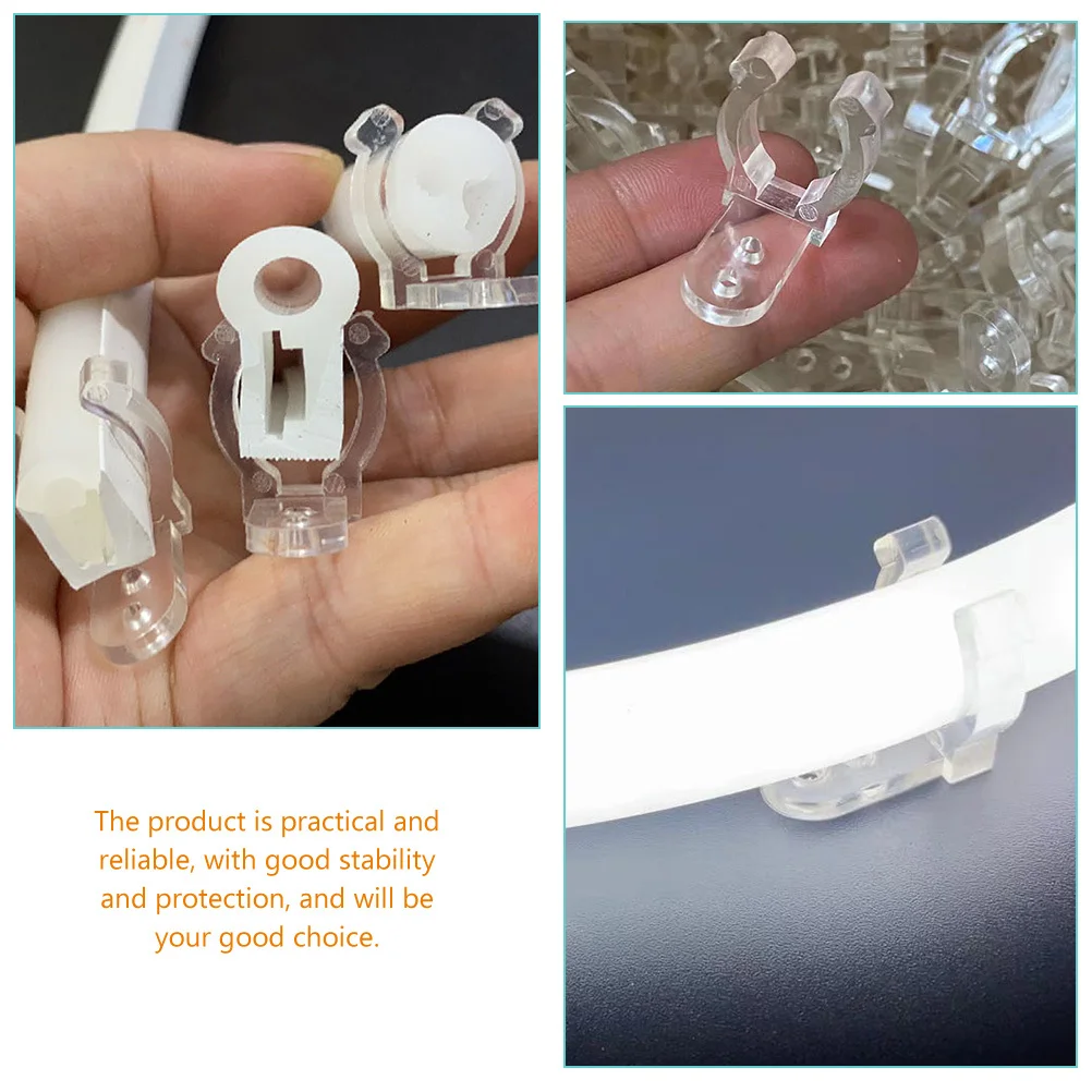 

100Pcs LED Light Tube Clips Mounting Bracket Holder U Clips Fluorescent Clamp Supports U Bracket,clamp Light