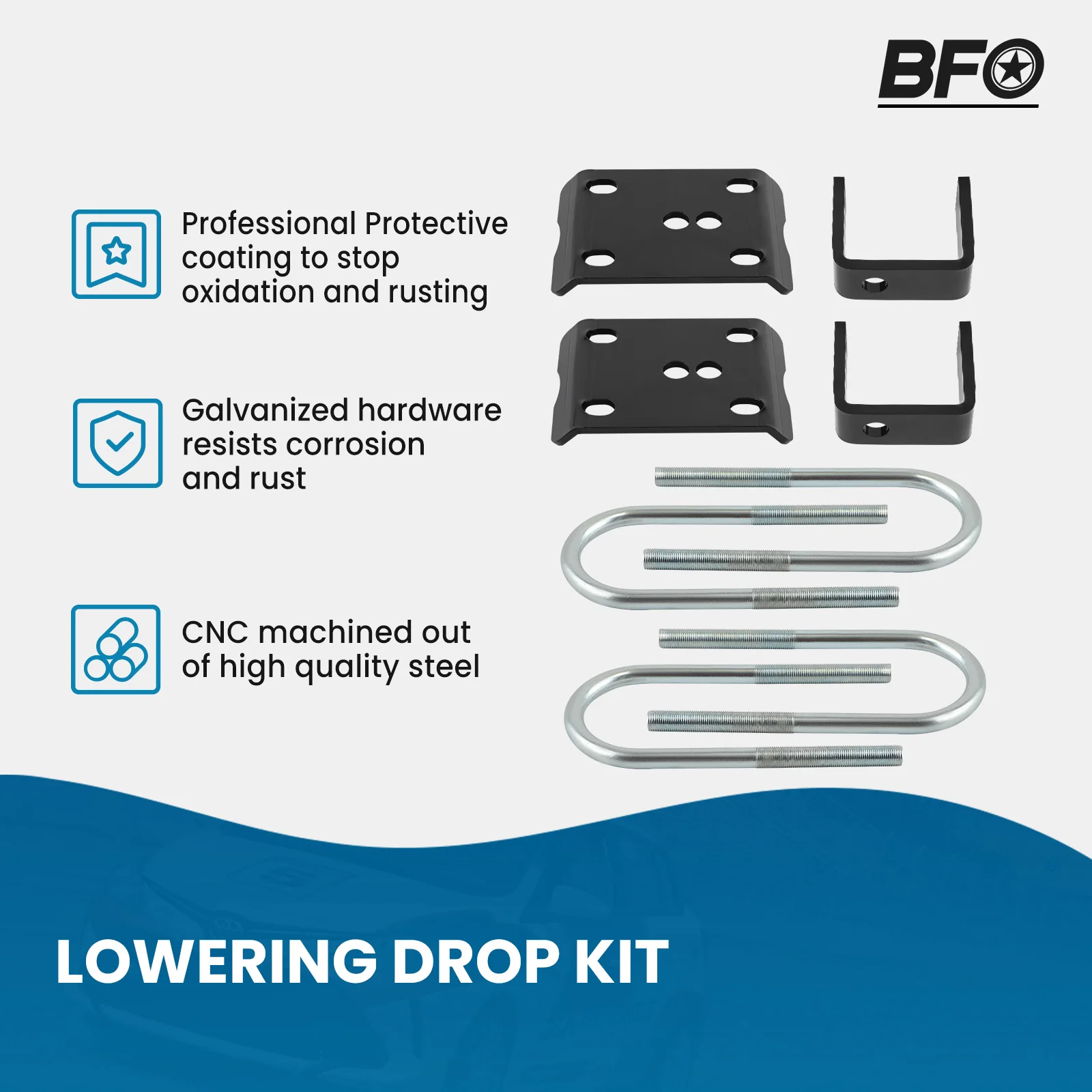 3" Front Lowering Coil Springs 5" Rear Drop Flip Kit For Ford Ranger 1983-1997