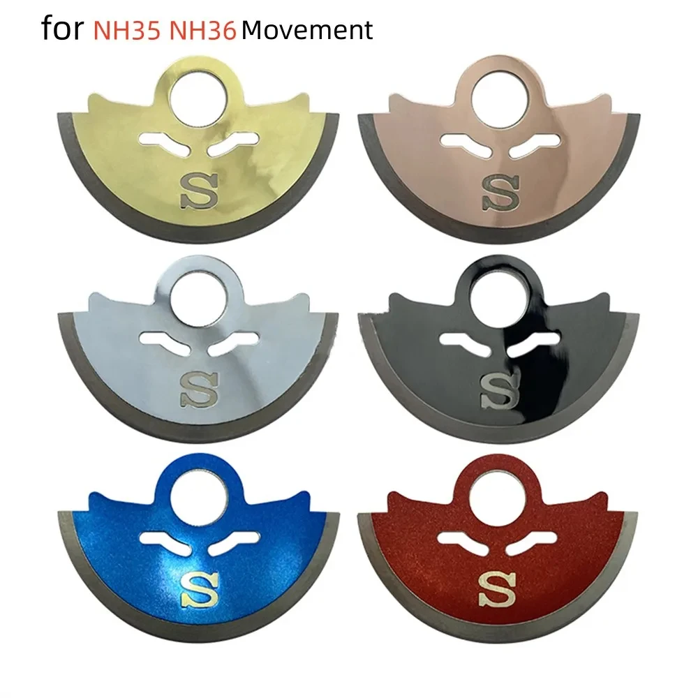 NH35 Automatic Hammer Sheet Patch Sticker Oscillating Weight Rotors Fits for NH35 NH36 Watch Movement Modification Parts