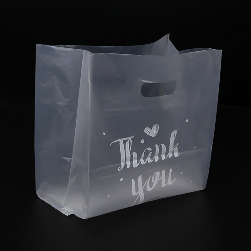 50pcs Thickened Baking Bags Korean Version Of Small Fresh Dessert Bread Handheld Plastic Bags