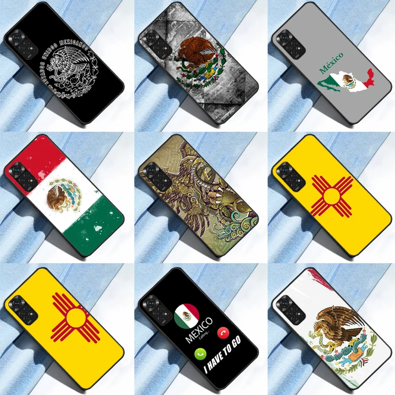 Mexico flag Case For Xiaomi Redmi Note 12 Pro 8 9 10 11 Pro Note 12S 11S 10S 9S Redmi 12C 9C 10C Cover