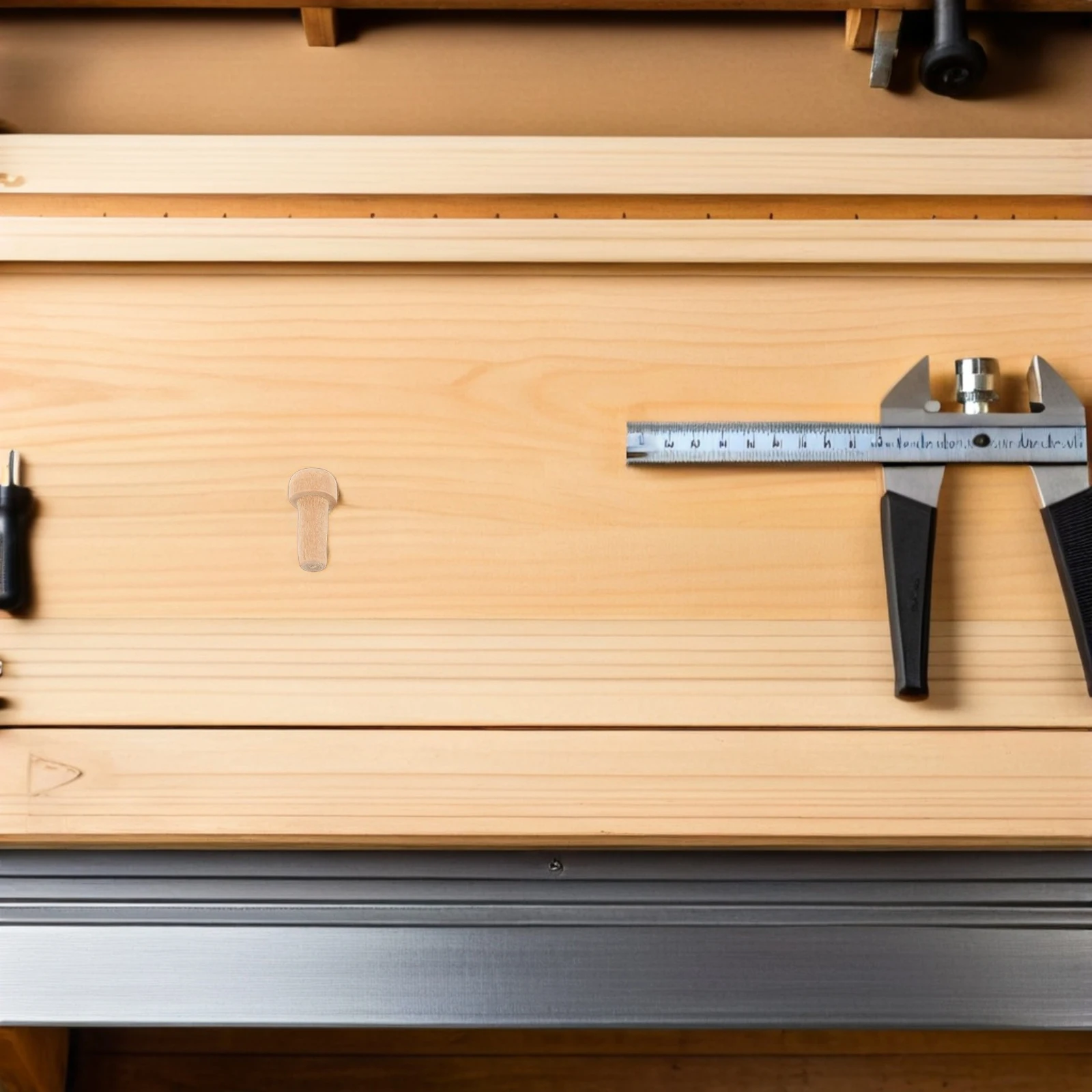 50pcs Solid Parts: Unpainted Mushroom Head Long Rod Axle Pegs For Diy Craft Wood Craft Projects Kids Wooden Natural