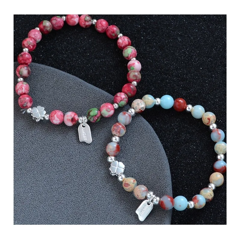 

Браслет из бусин из камня Шоушань с эффектом дофамина, женский, в стиле ретро, новый, китайский, элитный, универсальный, модный, для девушек, ювелирное украшение