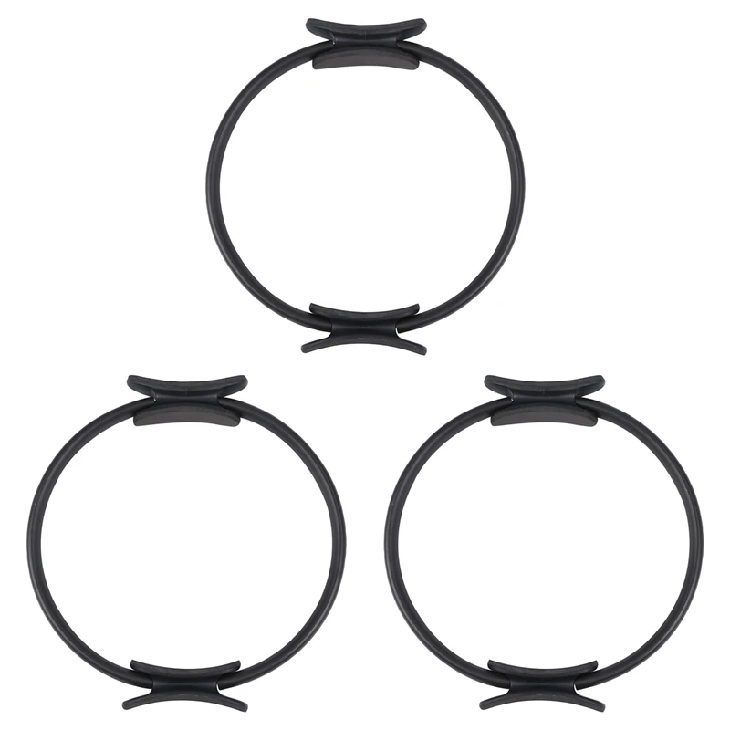 

3X Pilates Ring Magic Circle Body Sport Exercise Fitness Strength Yoga Tool-Black