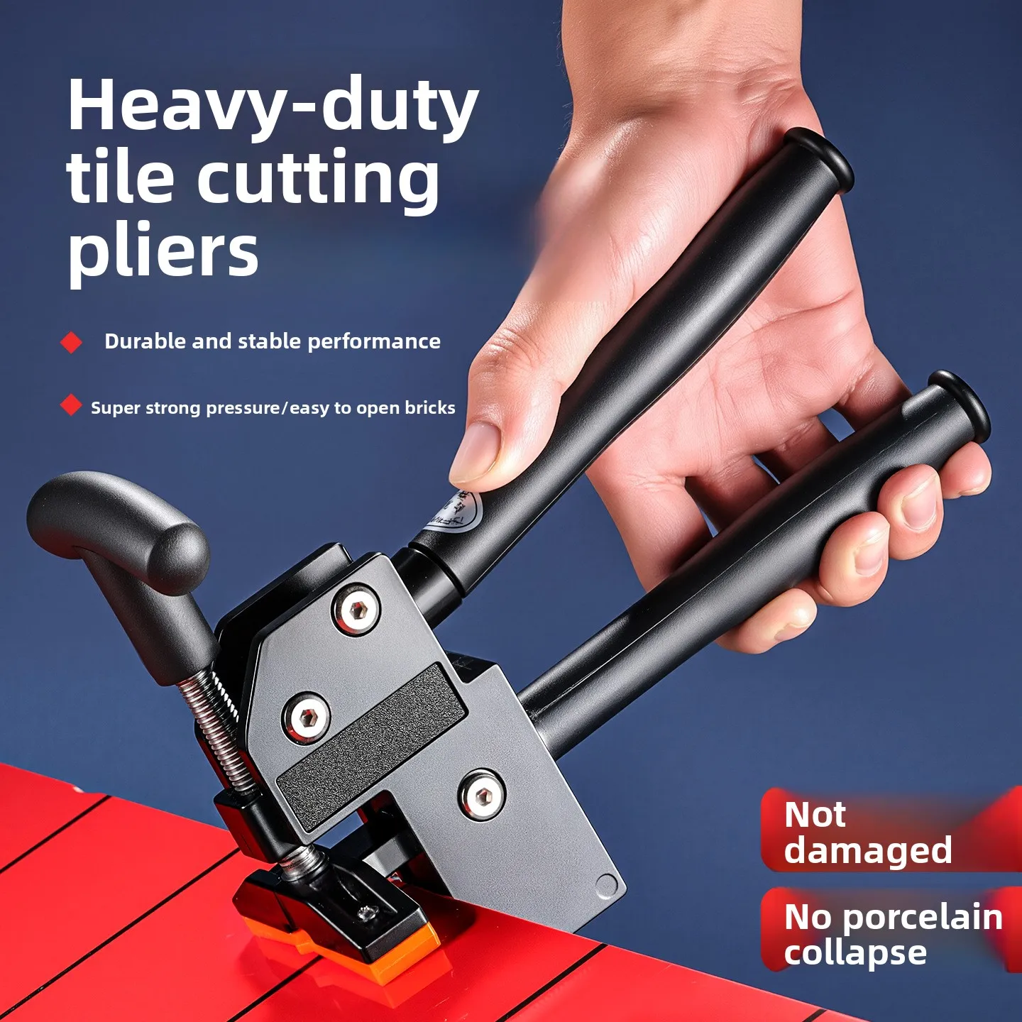 

Универсальные щипцы для резки плитки промышленного типа, сверхмощные ручные щипцы для плитки с открытым ножным прессованием