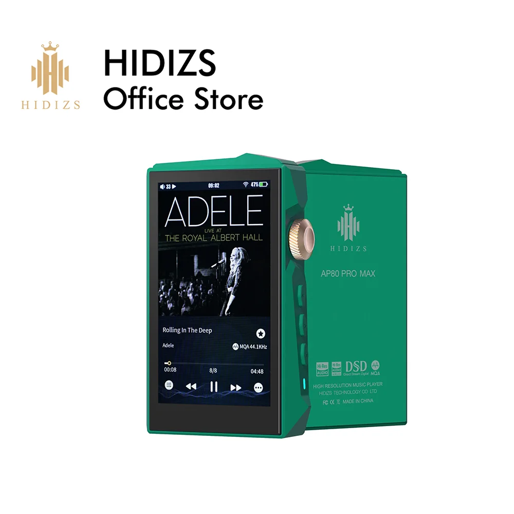 Image of HIDIZS AP80 PRO MAX Rot / Grün All-in-One Streaming HIFI Musik MP3-Player Hi-Res Audio Bluetooth 5.1 Dual ES9219C USB DAC MQA