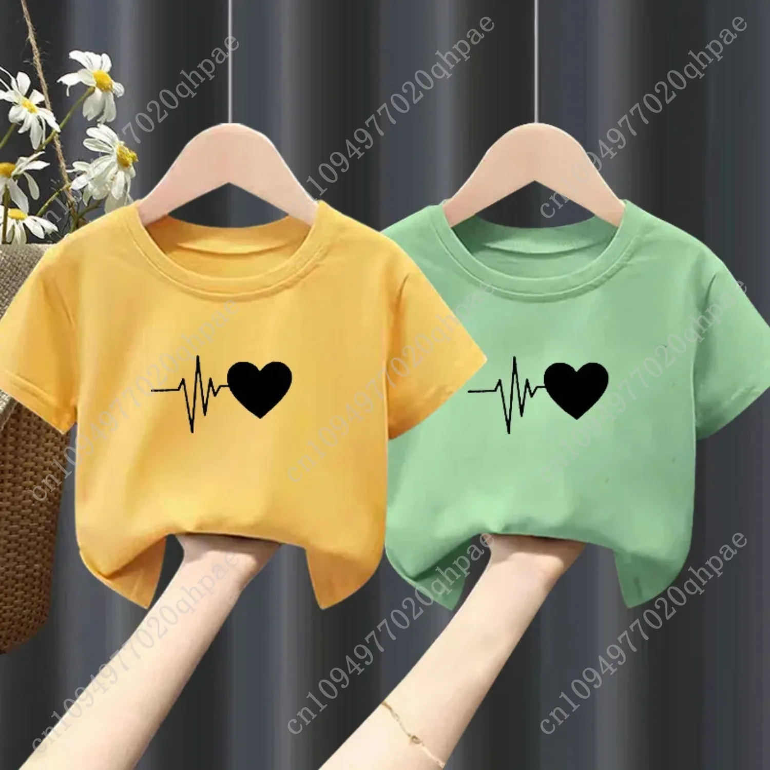 Camiseta de manga corta para niñas, novedad de verano, Top blanco puro para niños, ropa de moda para niños grandes, ropa para niñas