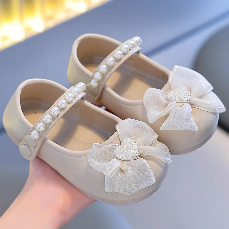 2026 Baby Mädchen Freizeitschuhe Kinder EVA-Schuhe mit Schleife Süße Niedliche Modische Prinzessinnen-Kinderschuhe für Hochzeitskleider und Partys Weiche Ballerinas – Detail 8