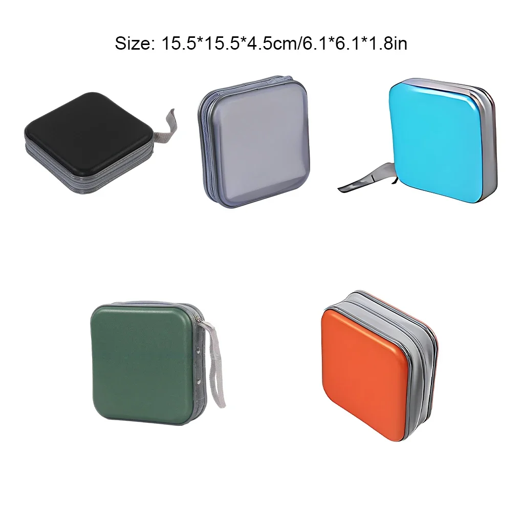 40 szt./Pudełko Organizer na Płyty CD DVD Portfel Etui Pudełka Uchwyt Album Torba na Płyty CD Pudełka z Zamkiem Błyskawicznym Pokrowiec na Płyty CD