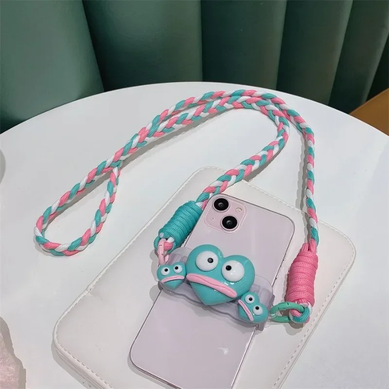 Sweet Anime Kawaii Sanrio Ins Phone Case Back Clip Cute Cartoon Fashion Phone Cover Back Rope Clip Lovely Gifts for Girls