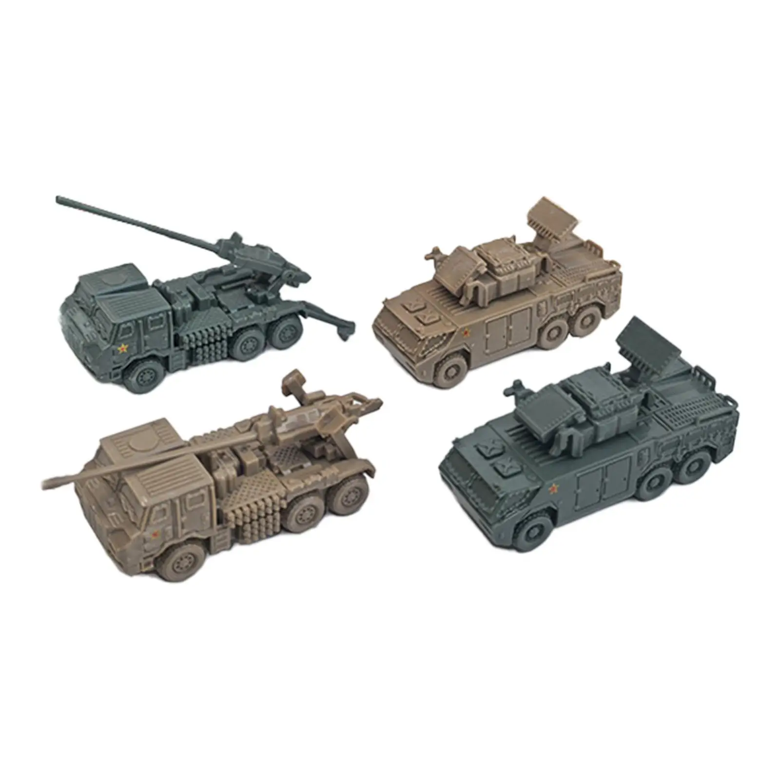 4D Modern Armored Vehicle Model for Kids, Truck Model for Boys Toddlers, 4x1:144