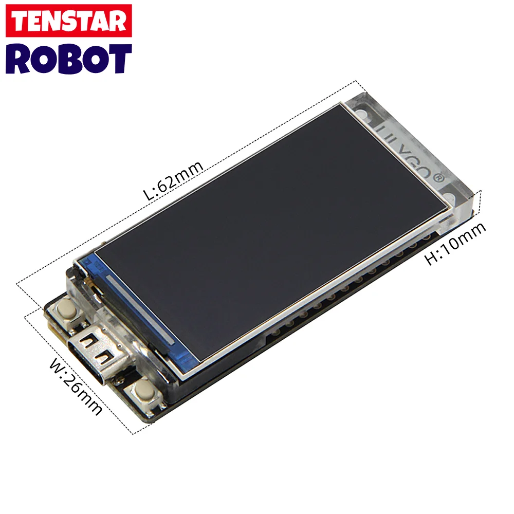 T-Display-S3 LCD 디스플레이 개발 보드, 와이파이 블루투스 5.0 무선 모듈, 170*320 해상도, ESP32 S3, 1.9 인치 ST7789