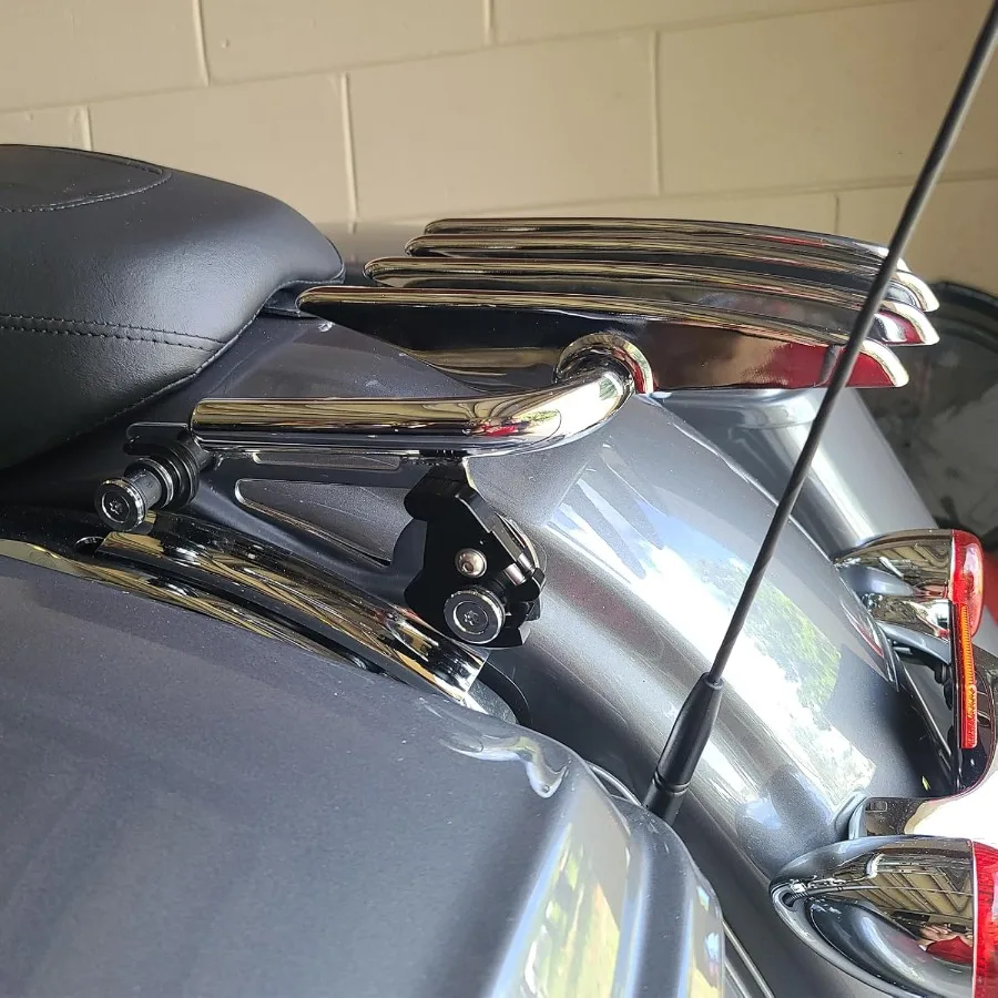 Chorme Supporto per bagagliaio staccabile 0925 Two Up Tour Pack Pak Top Box Montaggio portapacchi compatibile per Harley Davidson Touri