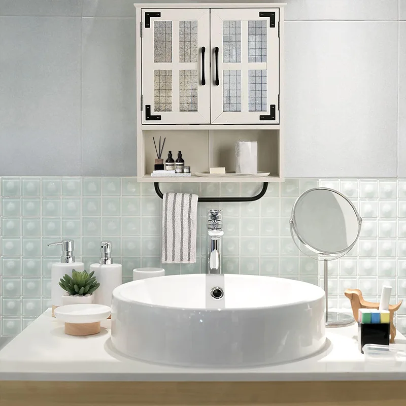 

No punching toilet shelf wall-mounted bathroom washstand toilet cosmetics wall cabinet storage artifact