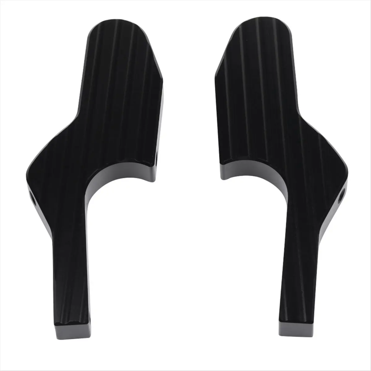 Compatible Motorcycle Passenger Footrest Rearward Extended Footrest for GTS300 200 250 300IE Black