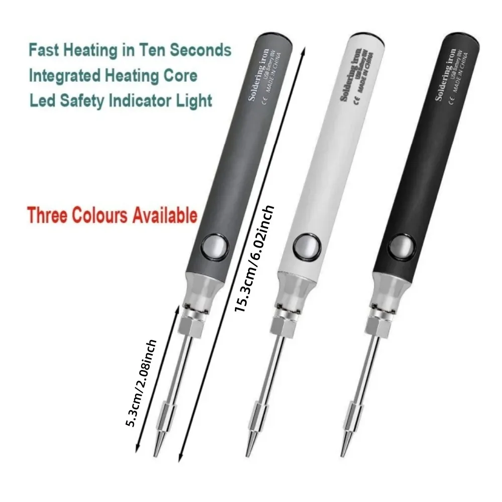 Wireless Charging Electric Soldering Iron Solder Iron USB 5V8W Fast Charging lithium battery Portable Repair Welding Tools