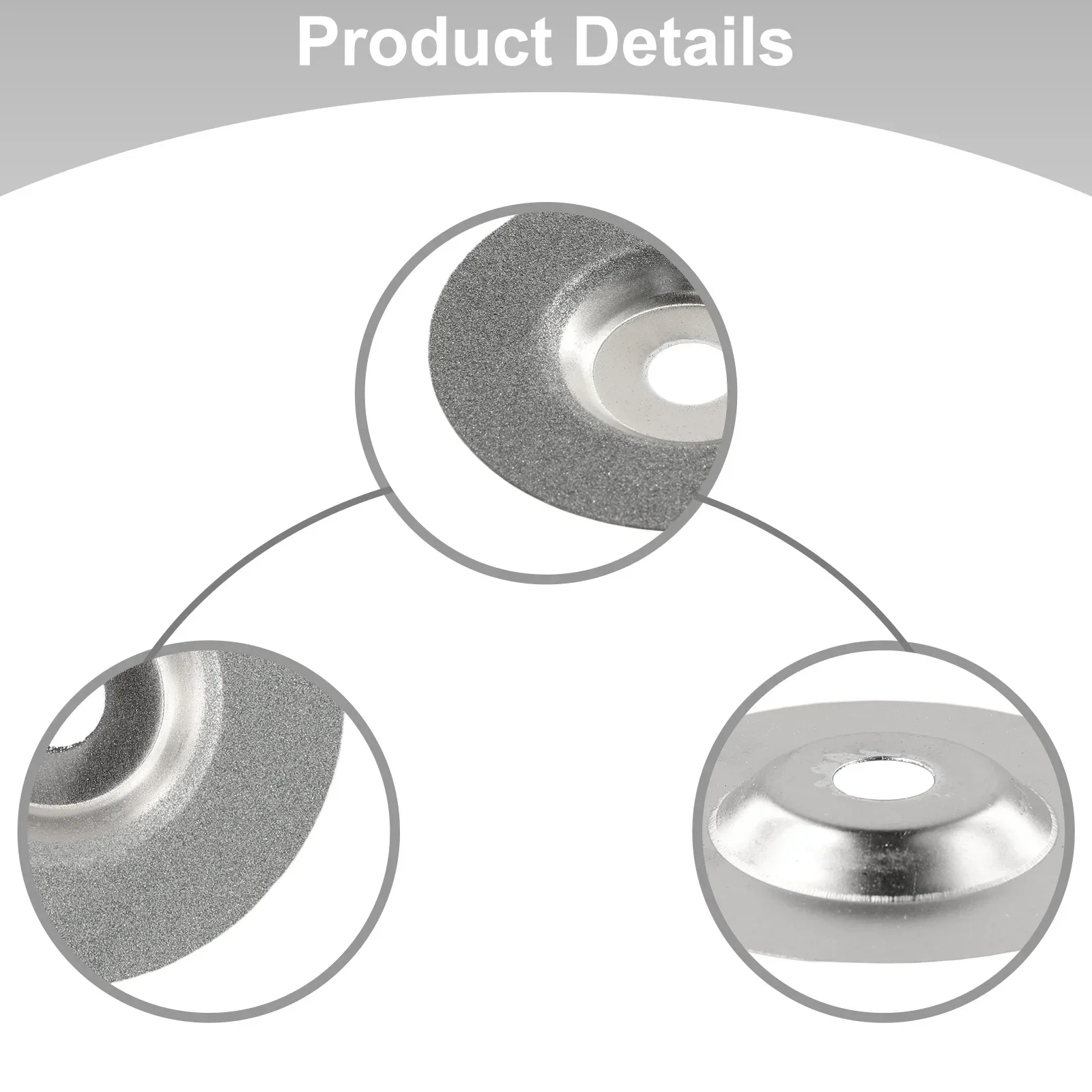 Practical High Hardness Grinding Disc Supplies Wheel 1* Metalworking Rotary Silver 100mm Abrasive Tools Cut Off