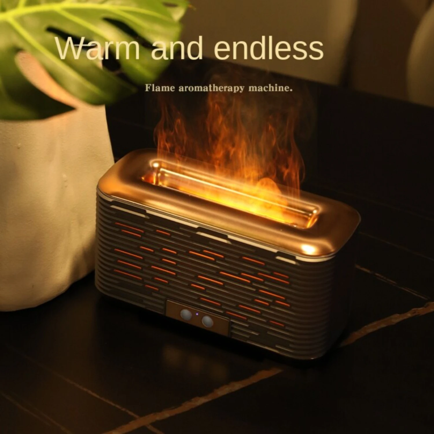 Aromaterapia Nano Umidificador Névoa com Máquina de Simulação de Fogo, Grande Capacidade Flame, Melhorar Atmosfera Light, Perfeito, Novo