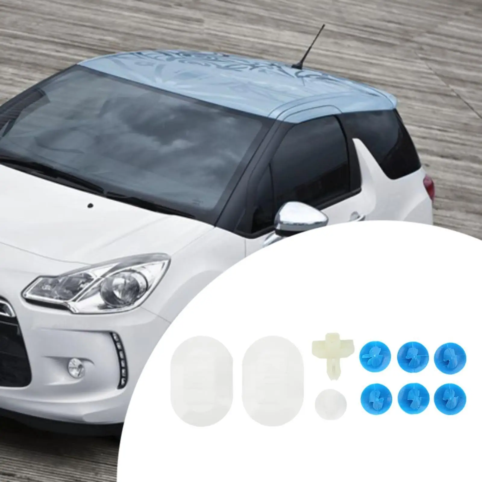Vehicle Side Skirt Fixing Clip Strong Clamping Auto Fastener Kit for Citroen DS3 2009-2015 Bodywork Installation