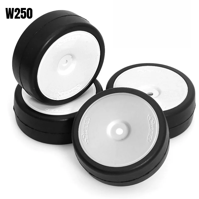 1/10 RC On-Road Racing Slick Tires D-R3 High Grip Traction Imported Material Wheel Set for RC Touring Car Asphalt & Carpet Track